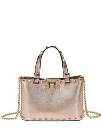 Tiffany & Fred Studded Leather Top Handle Crossbody