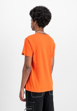 Alpha Industries T-Shirt ALPHA INDUSTRIES Basic T-Shirt ML, Herren, Gr. XL, orange (boost orange), Obermaterial: 100% Baumwolle, Shirts T-Shirt