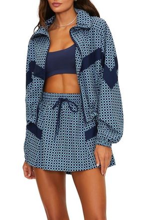 Beach Riot Casen Print Front Zip Jacket in Twilight T at Nordstrom, Size X-Small