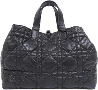 Dior Pre-owned Toujours Calf Tote Bag - Dames - Vintage Handtas - Zwart - ONE Size - Leer - Vintage