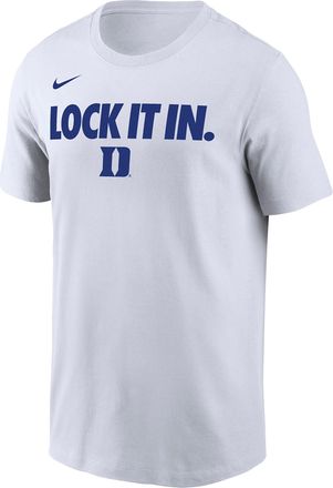 Nike Duke 2026 On-Court Bench Nike Mens Dri-FIT College T-Shirt in White | M21283P870DUKE-WHT