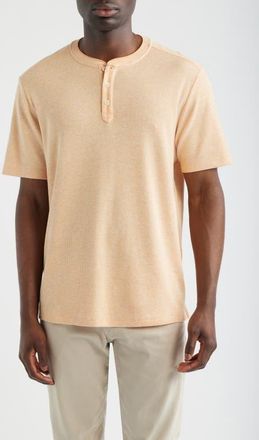 Tommy Bahama Lido Sands Short-Sleeve Henley in Nectarine at Nordstrom, Size Xxx-Large