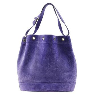 Herm&egrave;s Pre-owned Borsa a spalla Market GM in pelle scamosciata - - Pre-owned - Donna - Viola - ONE SIZE