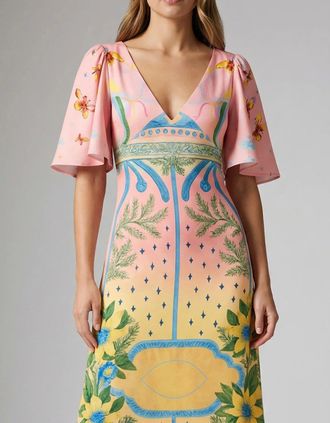 Oceanus Womens Camile V Shaped Dress - Size: 10/8