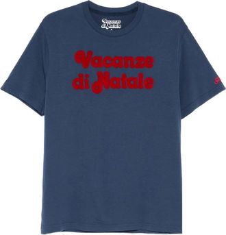 MC2 Saint Barth logo flock T-shirt - Blue
