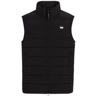 Weekend Offender Gacha Mens Black Gilet Nylon - Size X-Large