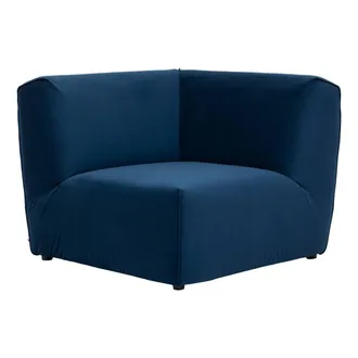 Atmosphera Mobile Angolare Kiona In Velluto 99x75cm Blu - Atmosphera Cr&eacute;ateur DInt&eacute;rieur