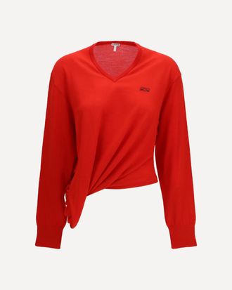 Loewe Wool Sweater with logo Female S