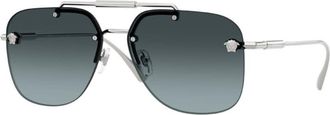 Versace Mens Black Aviator Sunglasses VE2296 1000/V1