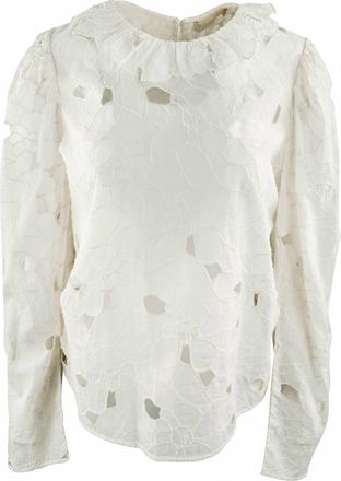 Ulla Johnson Womens Enid Top In Chalk