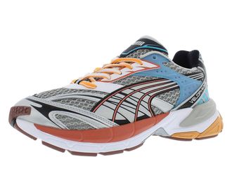 Puma Mens Velophasis Phased Lace Up Sneakers Shoes Casual - Grey, Silver/Orange/Blue, 12