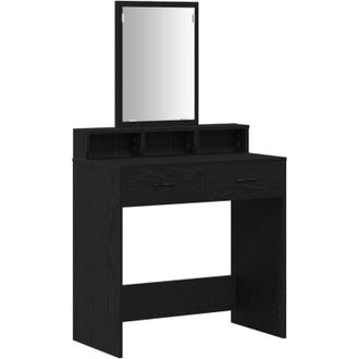 vidaXL Vidaxl - Dressing Table Black oak 79 x 41 x 140 cm Engineered wood
