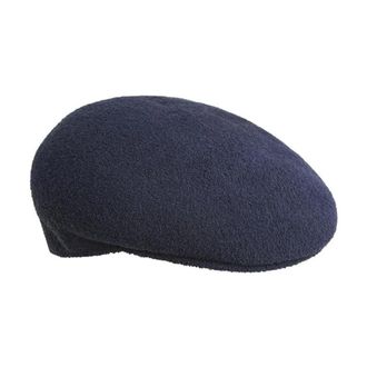 Kangol Navy Blauw Elastische Bermuda Hoed - Dames - Hoeden - Blauw - XL - Accessoires