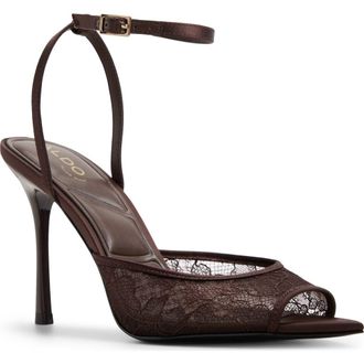 Aldo Belen Lace Sandal in Brown/multi at Nordstrom, Size 8.5