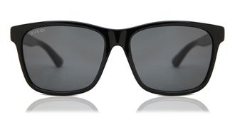 Gucci GG0746SA Asian Fit 001 Mens Sunglasses Black Size 57