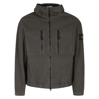 Stone Island Heren, Jassen, Grijs, Maat: XL Katoen