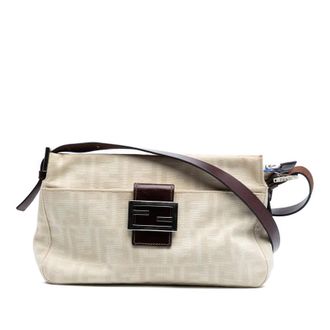 Fendi Pre-owned Fendi Zucca Canvas Shoulder Bag Ladies 222327000000