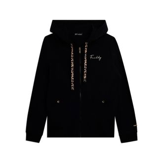 Freddy Felpa con Cappuccio Zip e Spacchi Animalier