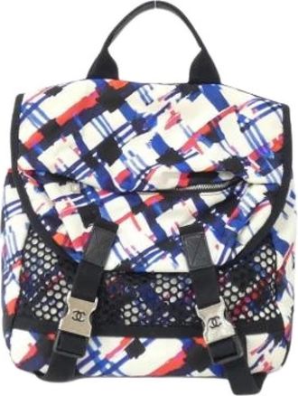 Chanel Pre-owned Backpacks, female, Multicolor, Size: ONE SIZE Pre-owned Nylon Backpack