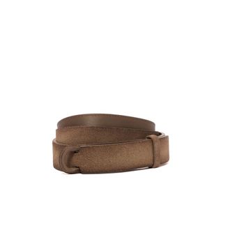 Orciani Belts, male, Brown, Size: ONE SIZE Cintura senza fibbia in camoscio anticato