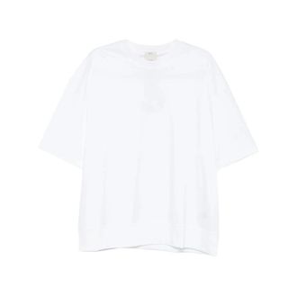 Calvin Klein T-Shirts, male, White, Size: XL Crew Neck T-Shirt