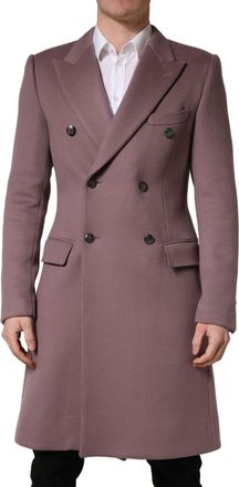 Dolce & Gabbana Brown Double Breasted Men Trench Coat Mens Jacket (Pre-Owned)