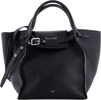 Celine Big Bag Grained Calfskin Small satchel - Zwart