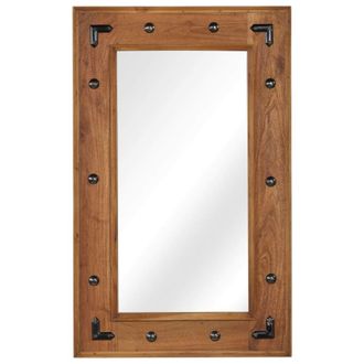 vidaXL Espejo De Madera Maciza De Acacia 50x80 Cm Vidaxl