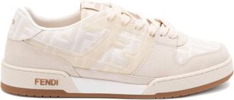 Fendi Match suede sneakers - Neutrals