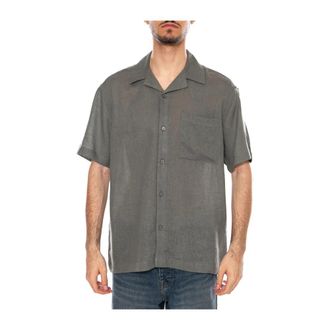 Only & Sons Short Sleeve Shirts - Heren - Korte mouwen Overhemden - Grijs - XL - Katoen - Overhemden