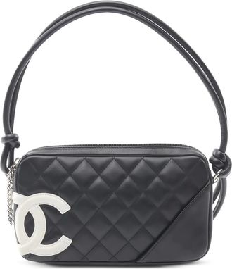 Chanel Borsa a spalla Cambon Line in pelle trapuntata 2004-2005 - Nero