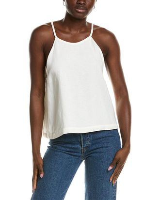 Emerson Fry High Neck Linen-Blend Tank Top