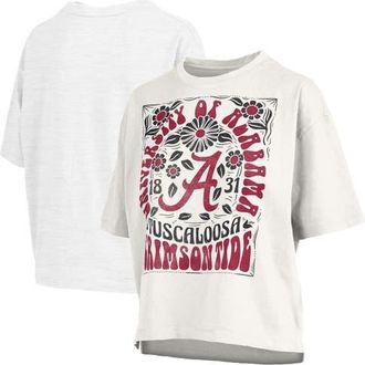 Pressbox Womens Pressbox White Alabama Crimson Tide Harmony Oversized T-Shirt at Nordstrom, Size Medium