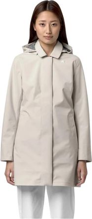 K-Way Mathy Bonded Jersey Jas - Dames - Zomerjassen - Beige - XS - Jassen