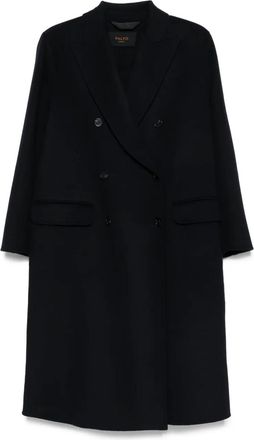 Paltò Cappotto Daria doppiopetto in lana - Blu