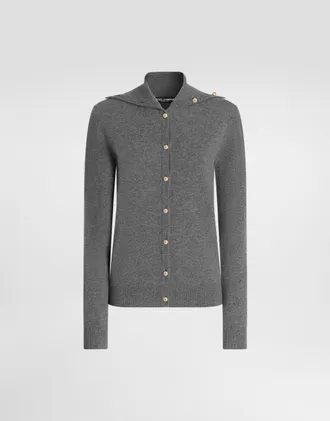 Dolce & Gabbana Cardigan C/bottoni - Woman Sweaters And Cardigans Gray 40