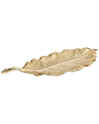 Classic Touch Gold Leaf Shaped Dish