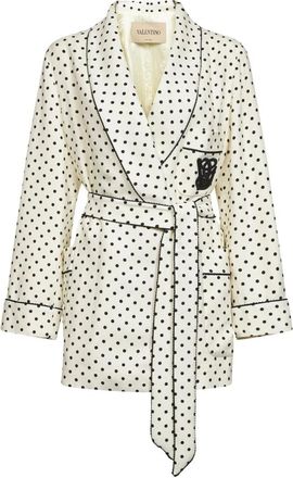 Valentino Jassen, Dames, Veelkleurig, S, Leer, Supergran Plusdepois Print Jacket