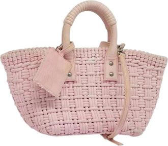 Balenciaga Pre-owned Handbags, female, Pink, Size: ONE SIZE Pre-owned Coated Canvas Handbag
