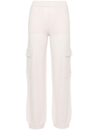 PESERICO knitted cargo trousers - Neutrals