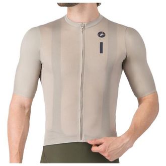 Castelli Drittone Logo Jersey Velotrikot f&uuml;r Herren | beige