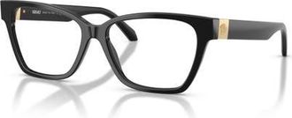 Versace 55mm Cat Eye optical glasses in Black at Nordstrom
