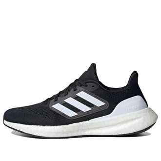 adidas PureBoost 23 Wide Running Shoes Black White IF4839