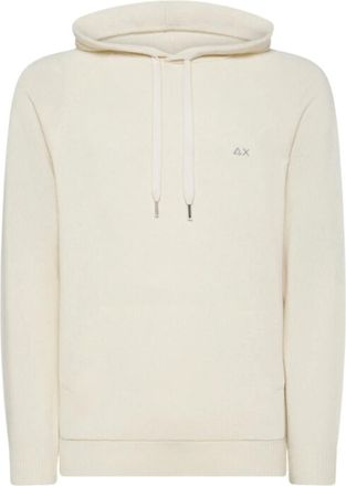 Sun 68 Cr&egrave;me Hoodie Warm Wit - Heren - Hoodies - Beige - XL - Wol - Hoodies & sweatvesten