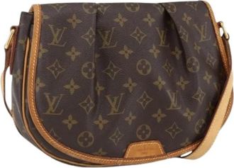 Louis Vuitton Pre-owned Shoulder Bag - Dames - Vintage Schoudertas - Bruin - ONE Size - Leer - Vintage