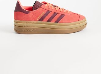 adidas Originals Gazelle Bold - Sneakers bordeaux e rosa-Rosso
