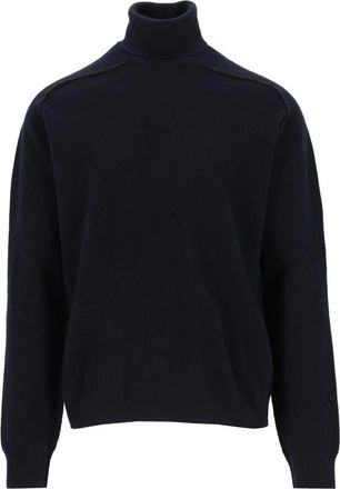 Maison Margiela Trui met hoge hals - Heren - Coltruien - Blauw - S - Wol - Truien & Vesten