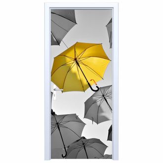 OEM Adhesivo De Tela Para Puerta Con Forma De Paraguas Amarillo 479pd