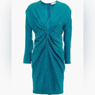 Sandro Womens Aney Satin Dress In Teal