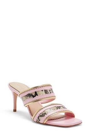 Cinq &agrave; Sept Rosalie Slide Sandal in Venus Pink/Gold at Nordstrom Rack, Size 8.5Us / 38.5Eu